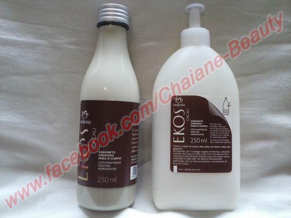 Sabonete Cremoso Ekos Cacau 250ml + Refil 250 ml.